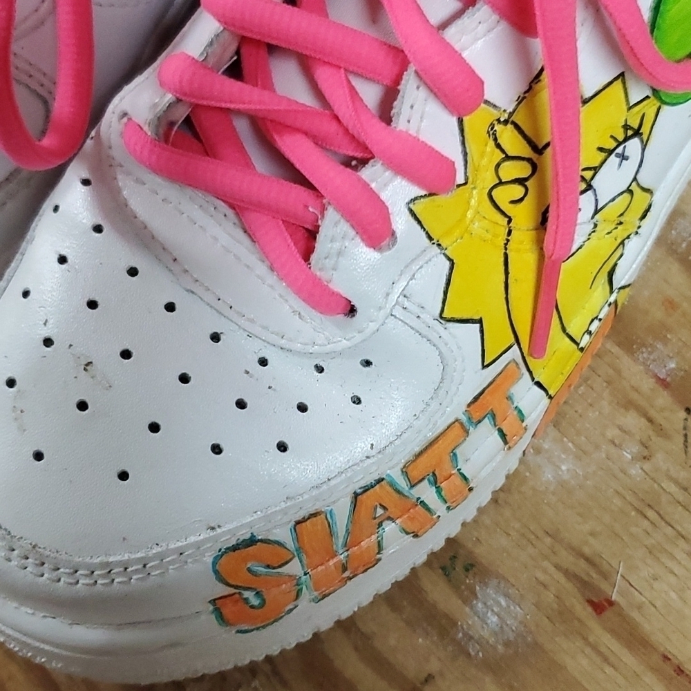 Simpsons Nike Air High Top Sneakers 5Y  Vivid colors 2015 - Picture 11 of 11